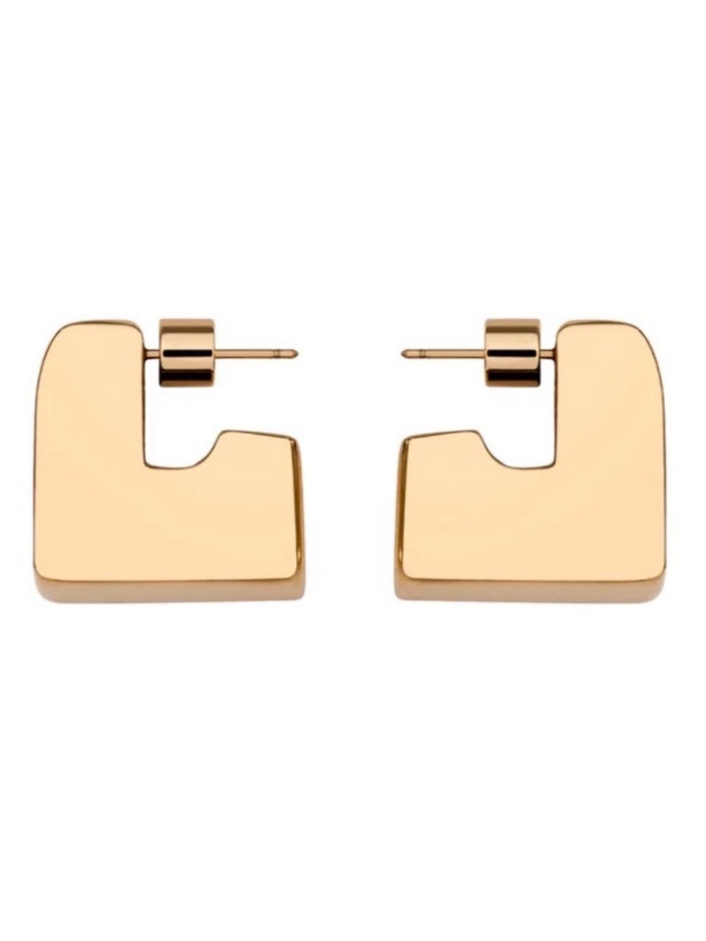 EUC Martha Calvo Cube Earrings in 14KT Gold Plate